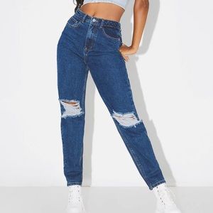 Dark Blue Mom Jeans